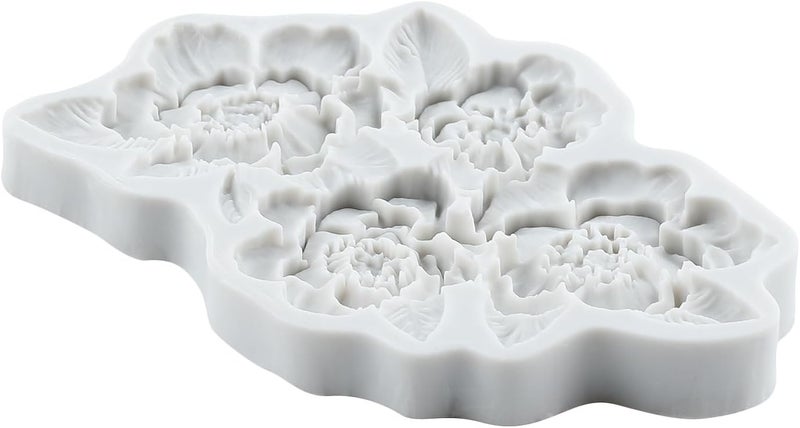 TAOXIBEI Flower Molds Flower and Leaf Silicone Mold for DIY Crafts Epoxy Resin Casting Jewelry Making - Image 4